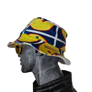 Bucket Hat Upcycling Lidl towel Lidl Fashion Fisherman's Hat Festival Fashion Teenager and Adult afbeelding 4