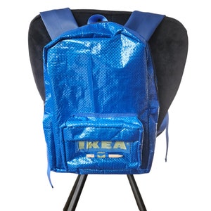 Rugzak Upcycling Ikea Frakta bag unisex Teenager and Adult zdjęcie 4