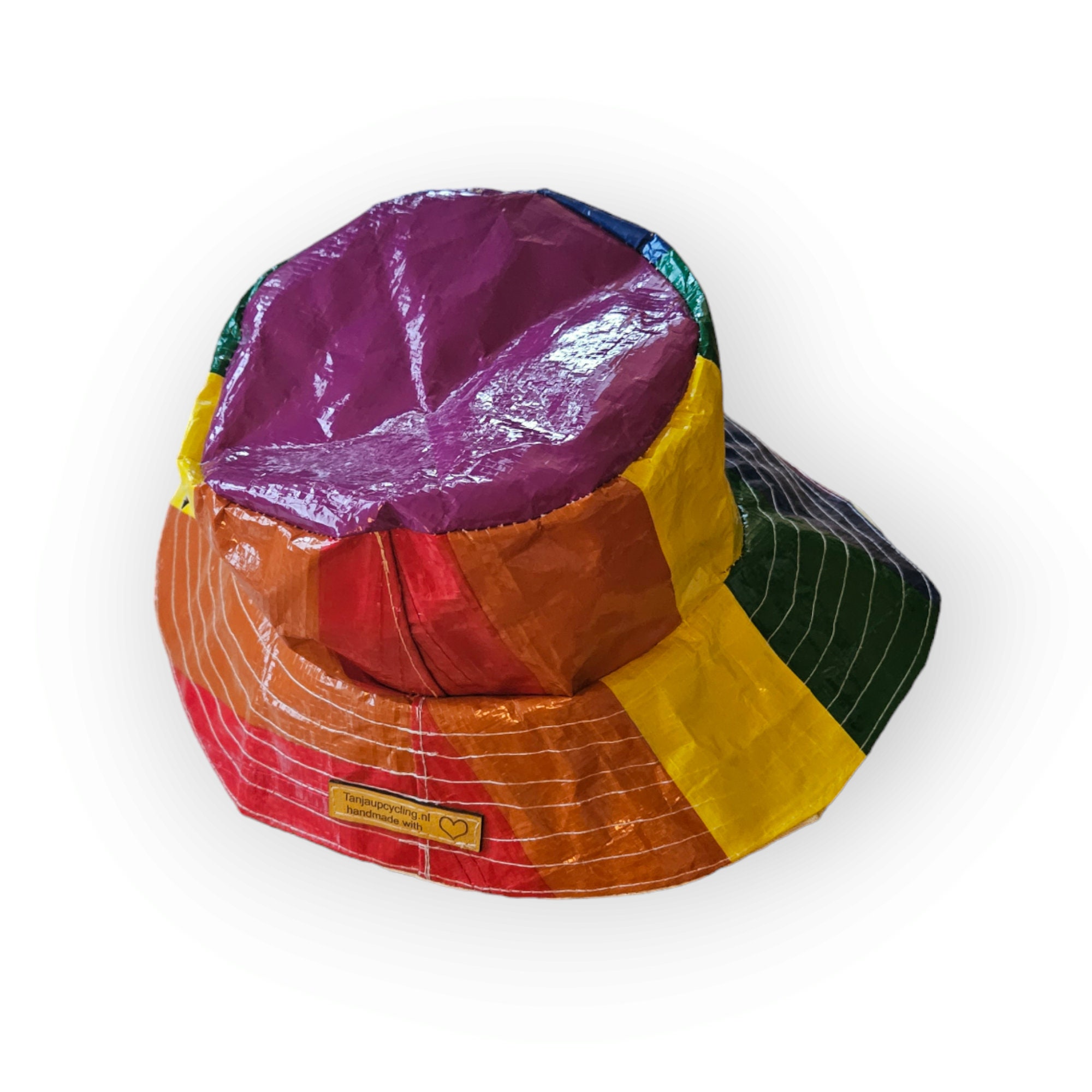 Bucket Hat- Upcycling Ikea Frakta Pride Bag- Rainbow Frakta Bukket