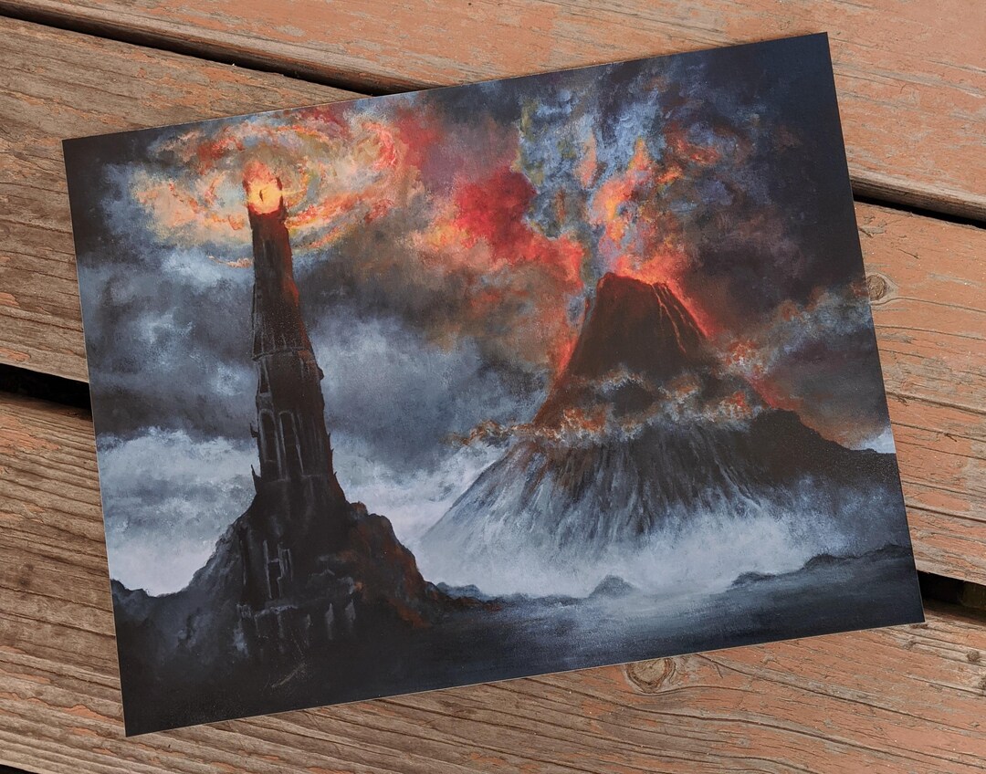 A Growing Shadow 8x10" Print - Art Print Fanart Lotr Mordor Lord of the ...