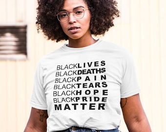 Negro Vidas Importa Camisa Derechos Civiles Justicia Negra