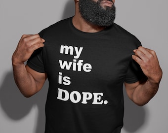 Mi esposa es genial, camiseta para hombre, matrimonio, boda, esposo, prometido, pareja, regalo divertido de compromiso