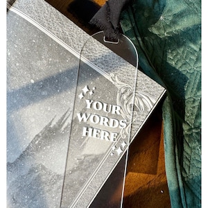 Custom Bookmark - Personalized Bookmark, Book Club Gifts, Gift for Readers, Book Club Must Haves, Custom Quote Bookmark, Book Lovers Gifts