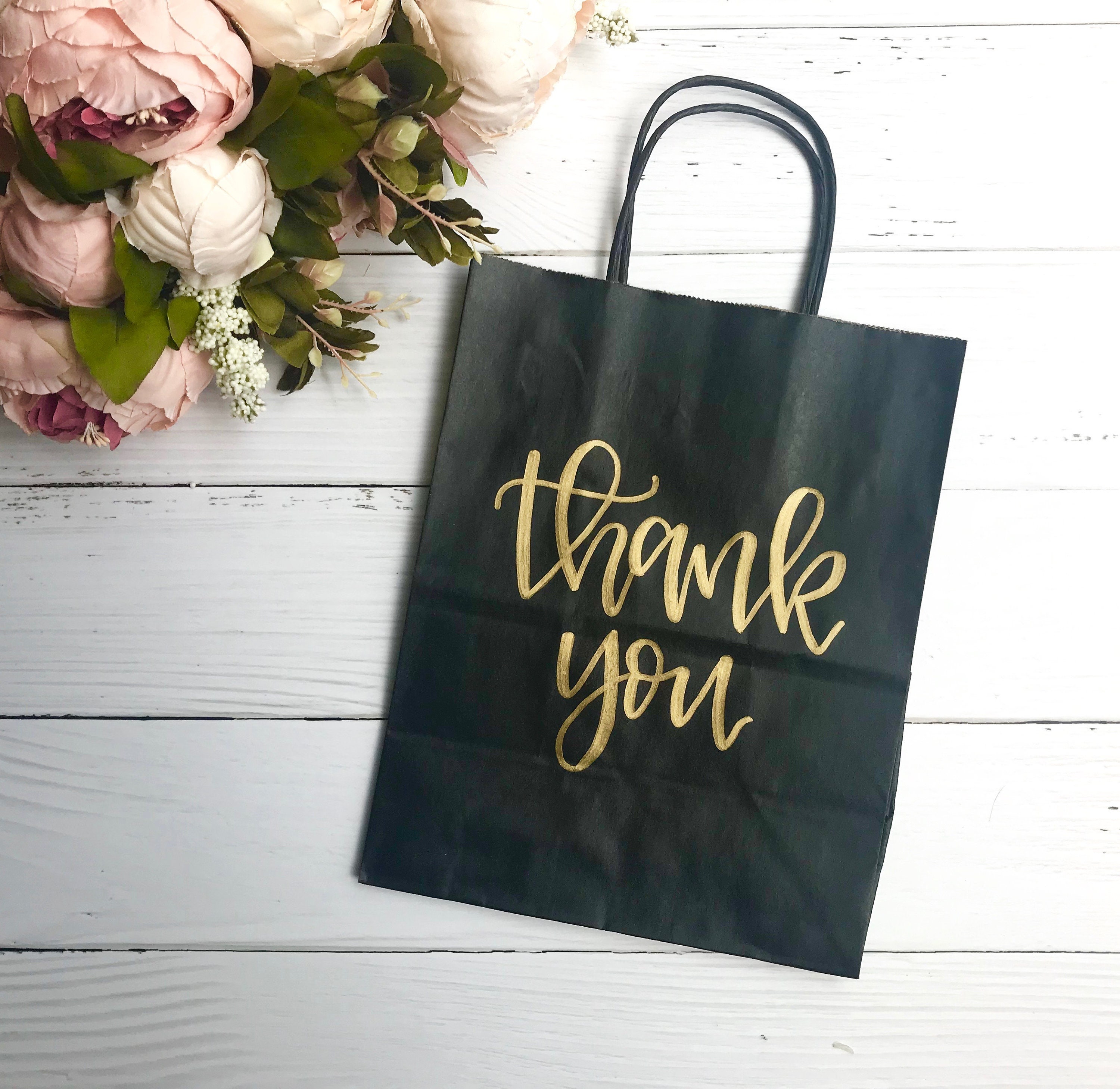 Thank you gift bagscraft paper bags gift bags wedding gift Etsy
