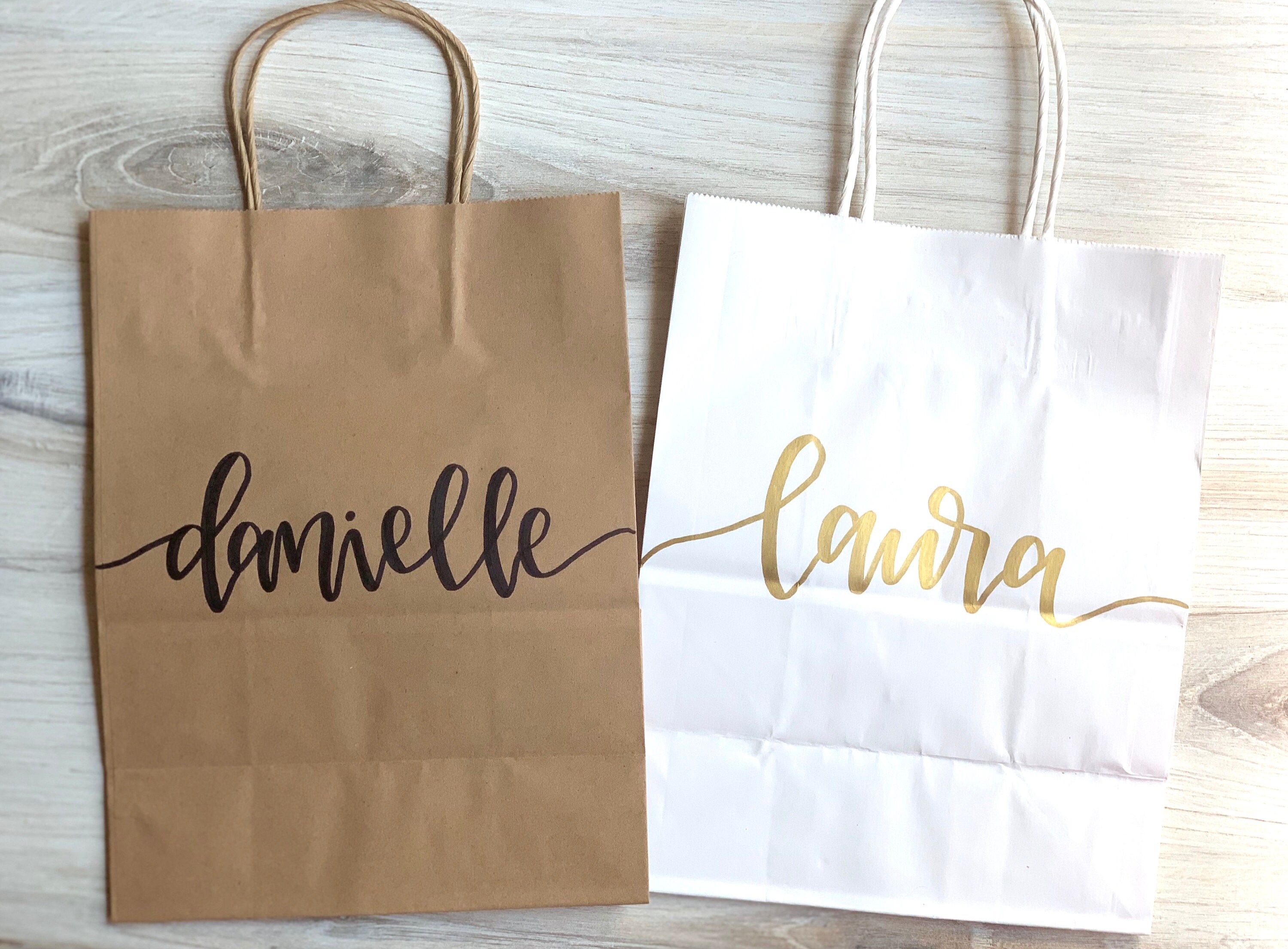 Personalized Gift Bags Names on Gift Bag Wedding Gift Bag Etsy