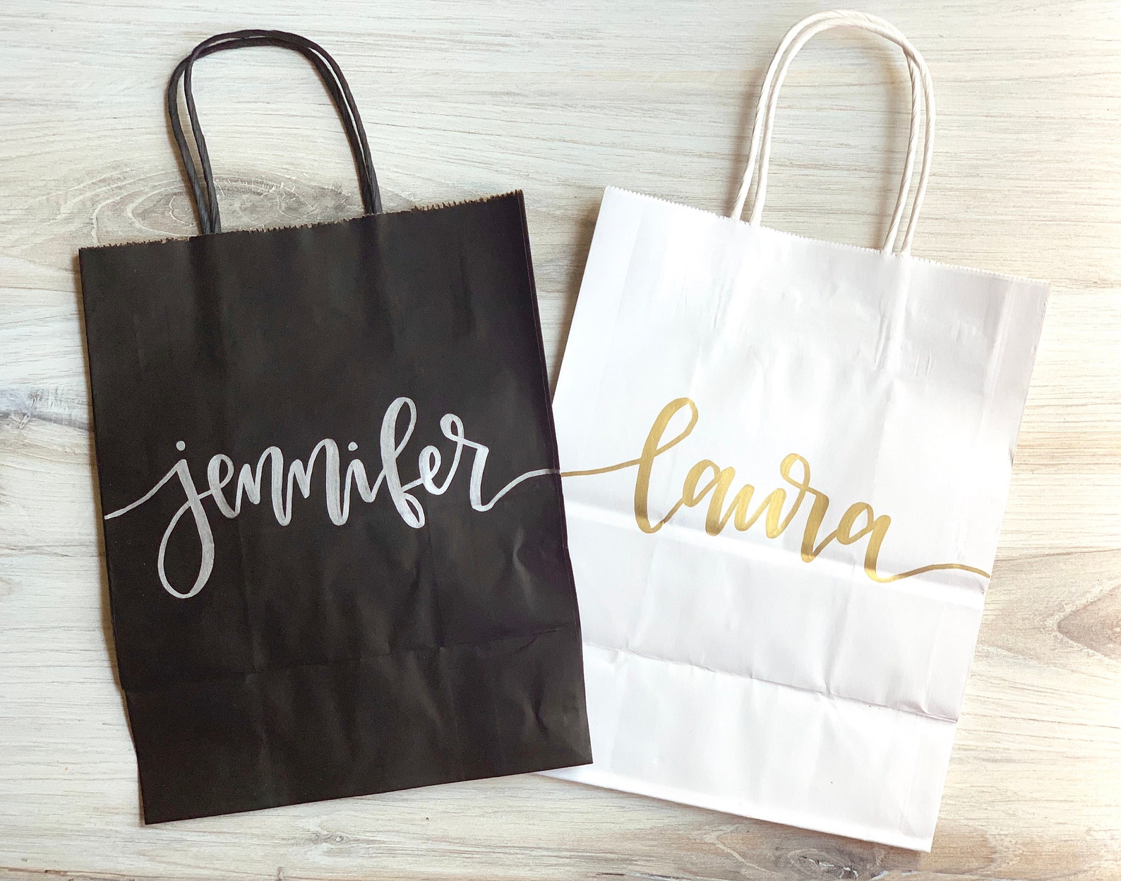 Personalized Gift Bags Names on Gift Bag Wedding Gift Bag Etsy