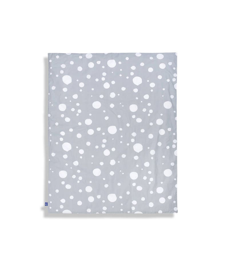 Organic Baby Bedding / Cot Bed Duvet Cover / Grey Bedding / Etsy