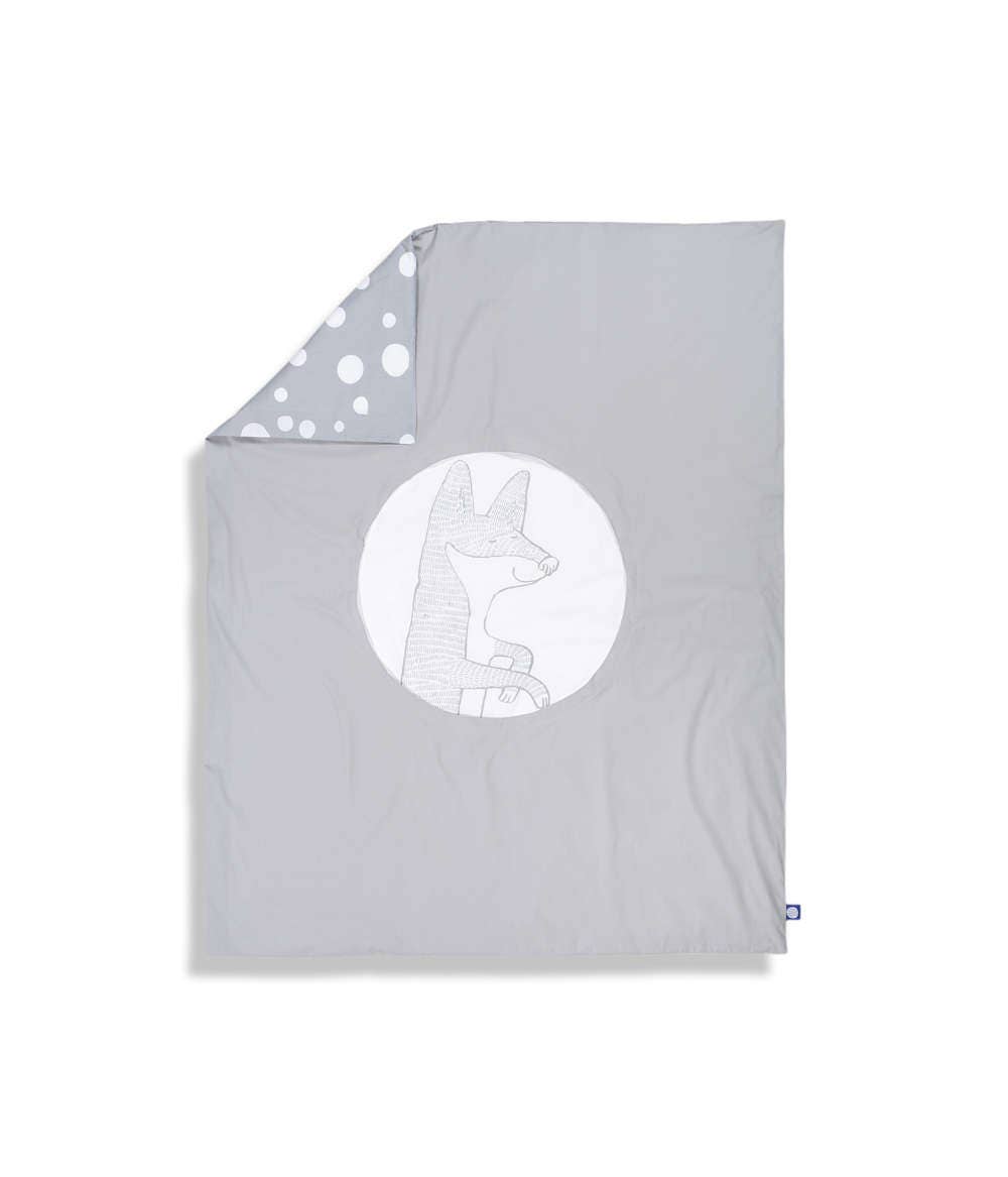 Organic Baby Bedding / Cot Bed Duvet Cover / Grey Bedding / Etsy