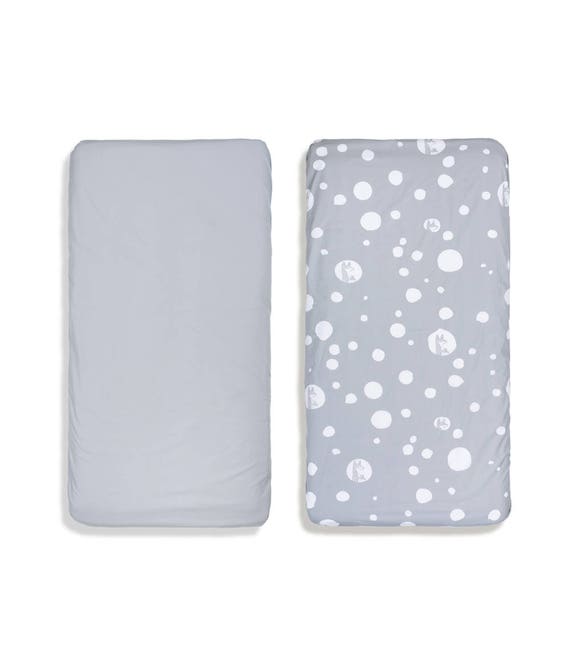 grey cot bed fitted sheet