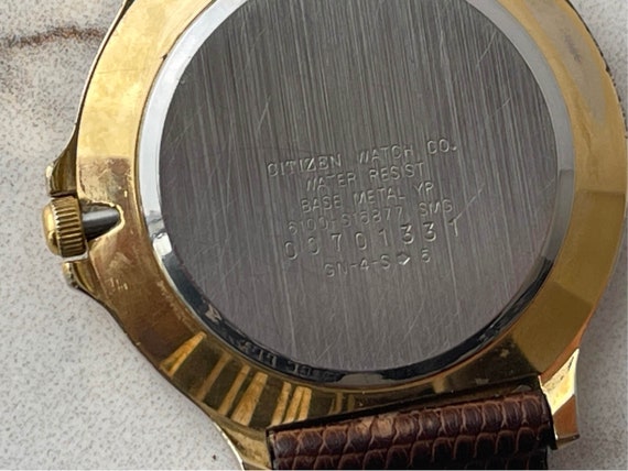 Vintage CITIZEN Quartz Men's Wrist Watch Day Date… - image 8