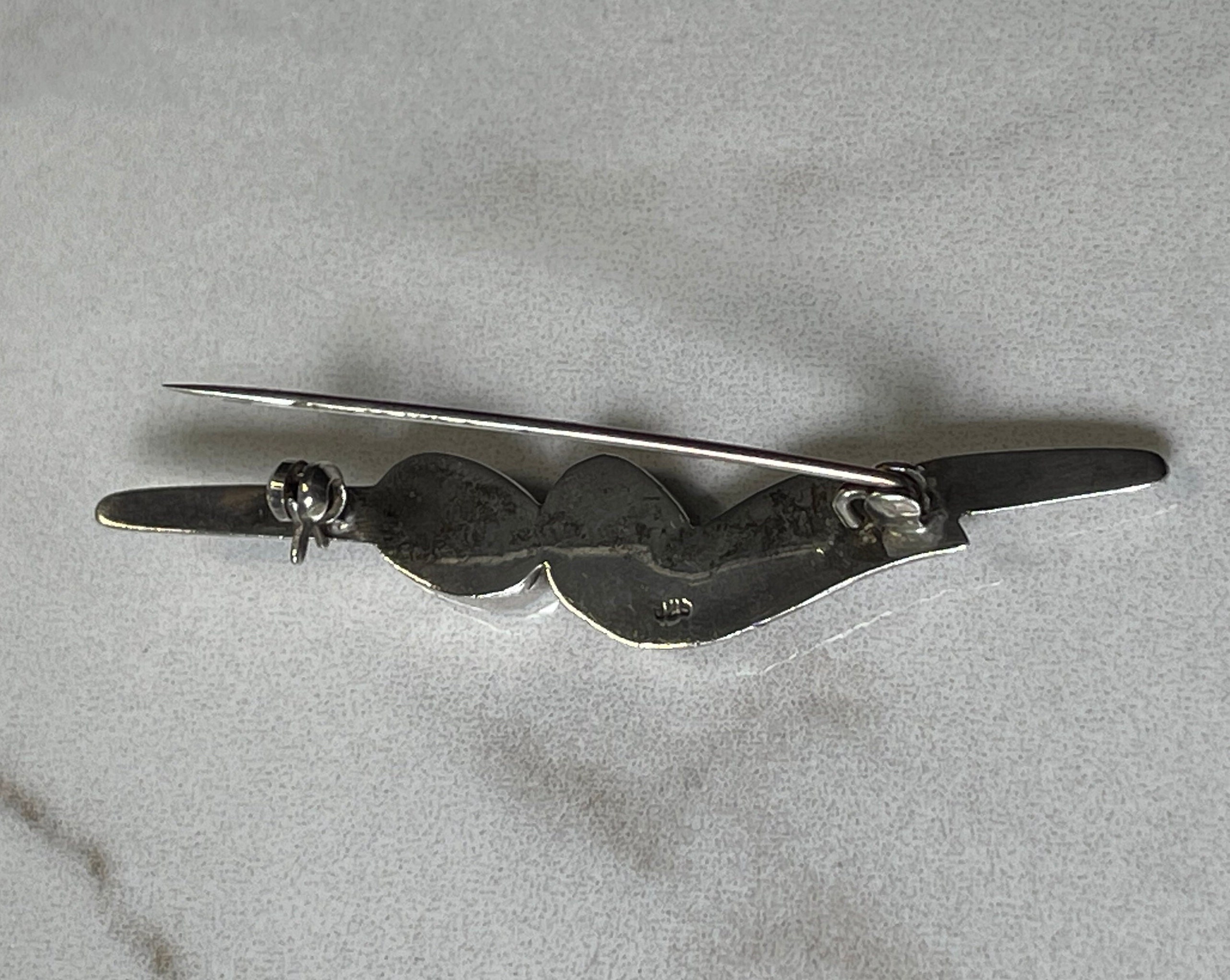 Vintage Sterling Silver and Black Onyx Brooch Pin - Etsy Vintage Sterling Silver and Black Onyx Brooch Pin - Etsy