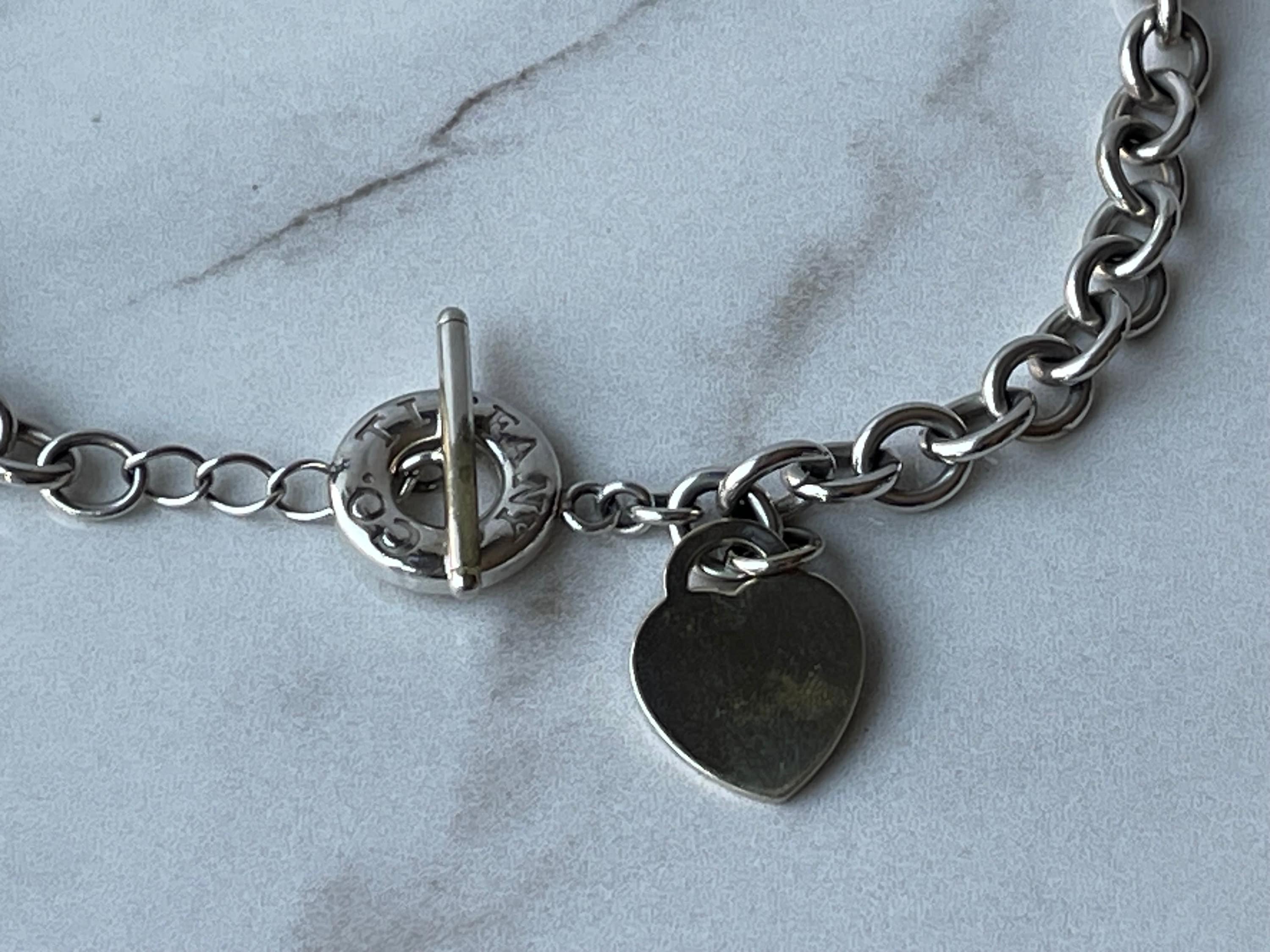 Vintage TIFFANY & CO Sterling Silver Heart Tag Toggle