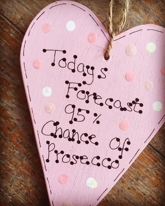 Lustige Prosecco Spruch Holzerne Hangen Etsy