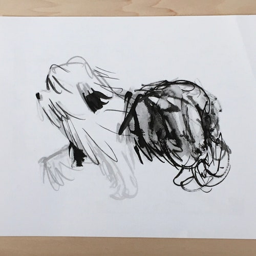 Old English Sheepdog Laundry Poster, Dog Laundry Art, Old English