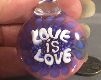 Love is Love Implosion Pendant