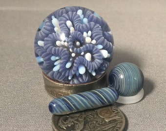 Cane & Dot Implosion Marble Set 3 piece