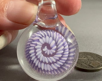 Spiral Cane Compression Pendant