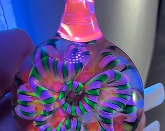 UV Cane & Dot Implosion Pendant