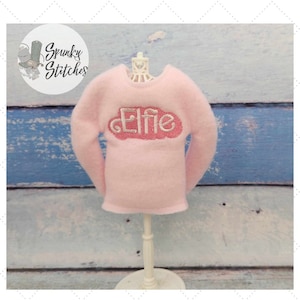 Elfie Elf Shirt In The Hoop Embroidery File