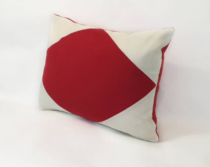 F - nautical flag alphabet pillow