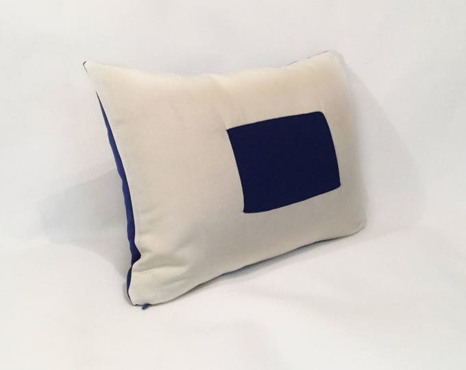 S - nautical flag alphabet pillow