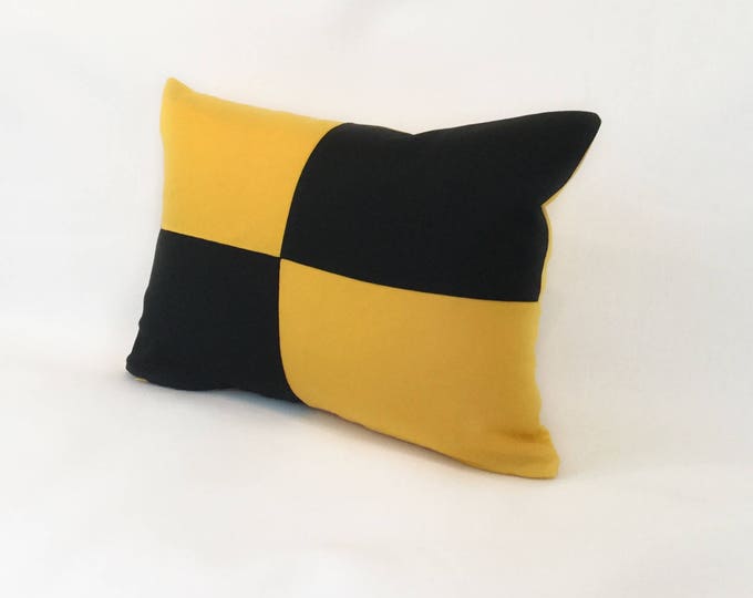 L - nautical flag alphabet pillow