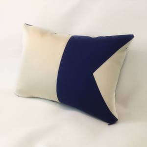 A - nautical flag alphabet pillow