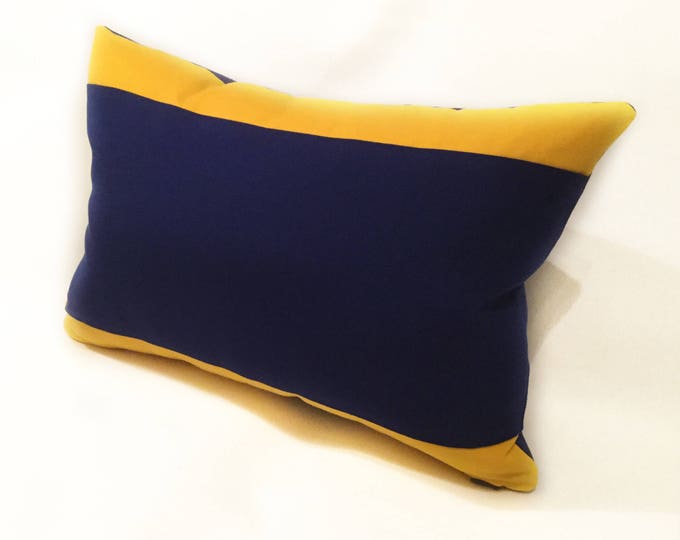 D - nautical flag alphabet pillow