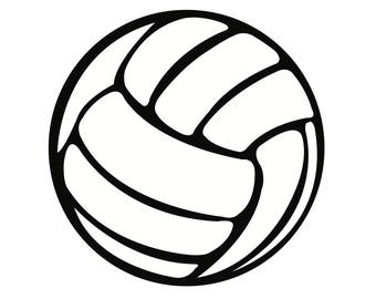Volleyball Paper Die Cuts, Printed Volleyball Cut Outs, Available in 1 to 6.5 inch diameter, 65 lb Card stock