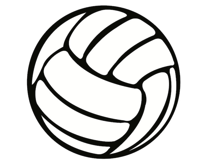 Volleyball Paper Die Cuts, Printed Volleyball Cut Outs, Available in 1 to 6.5 inch diameter, 65 lb Card stock
