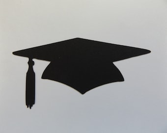 Choose Color and Size Graduation Hat Paper Die Cuts, Graduation Cap Cut Outs, Cardstock 33 Colors to choose from