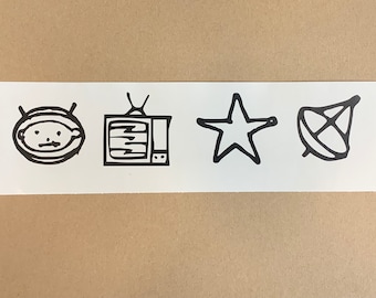 Zoo TV Symbols vinyl decal, sticker, Zoo TV icons, Choose size