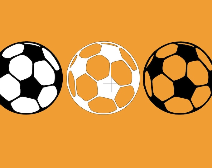 Soccer Ball vinyl decal, Choose Size and Colour