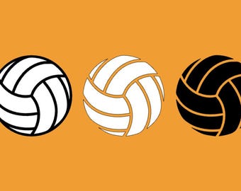 Volleyball vinyl decal, Choose Size and Colour