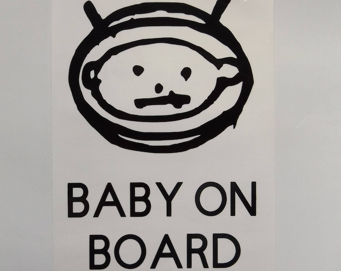 Baby on Board U2 Astrobaby  Sticker - Car Vinyl Decal, Bumper Sticker, Baby on Board Decal, Mom Car Sticker, Baby Shower Gift