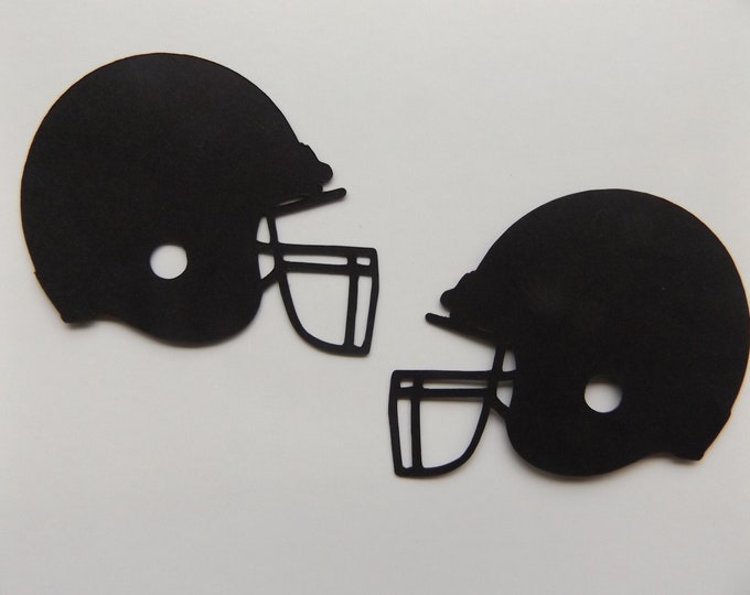 Choose Size and Color American Football Helmet Paper Die Cuts, 25 Colours to Choose From,  Cardstock Cut Outs, Cupcake, Cake Topper Banner