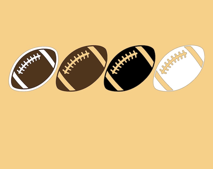 Football vinyl decal, Choose Size and Colour