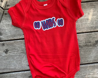 Personalized Montreal Canadiens Baby Bodysuit: "GO HABS GO" Hockey Apparel