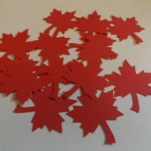 Paquet de 25 papiers découpés Maple Leaf, papier ou cartonné Maple Leaf (article 52)