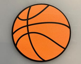 Basketball Printed Paper Die Cuts: Party Decorations, 10 Pack
