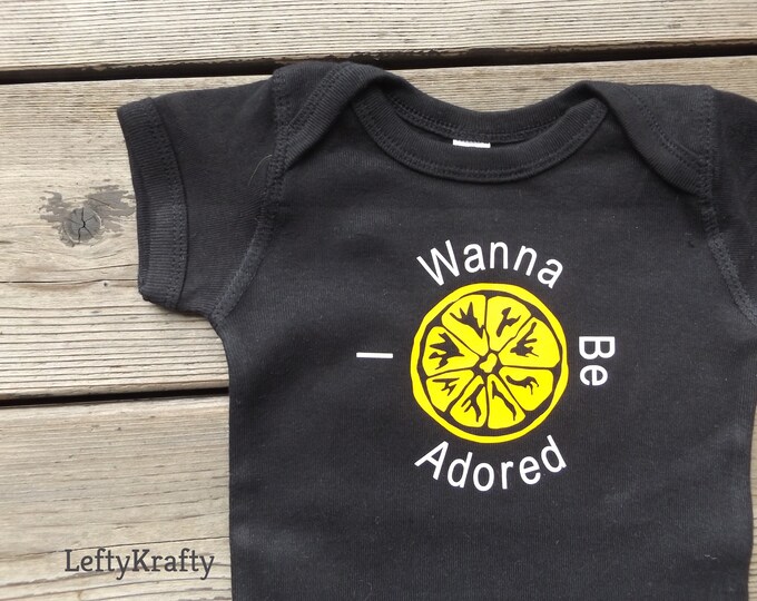 I Wanna Be Adored Baby Bodysuit, Baby Grow, Toddler or Children's T-shirt, The Stone Roses Hit Inspired Clothing, Baby Shower, Birthday Gift