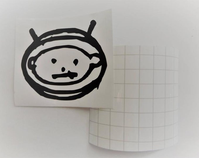 Astrobaby Vinyl Decal, Zoo Baby Car Decal,  Laptop Decal, Wall Decal, U2 Style, Zooropa Baby, Babyface Sticker