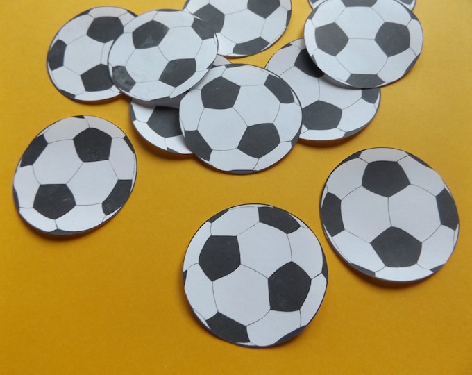 Soccer Ball Cutouts: 10 Pack, Soccer Party Decoration, World Cup Party Decor
