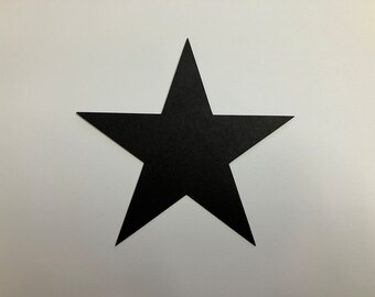 Choose Color and Size Star Paper Die Cuts, Star Cut Outs, Cardstock 35 Colors to choose from