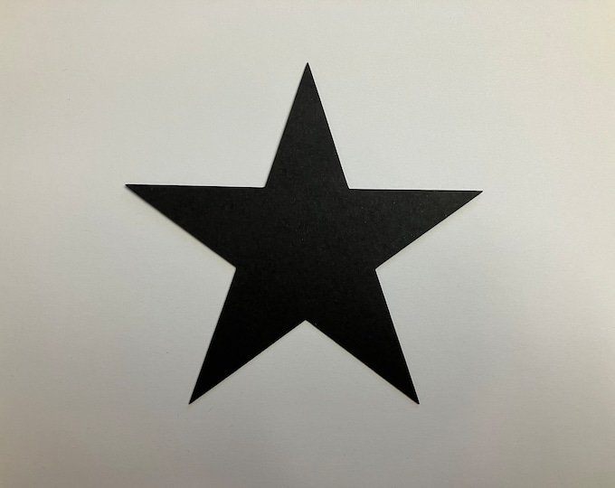 Choose Color and Size Star Paper Die Cuts, Star Cut Outs, Cardstock 35 Colors to choose from