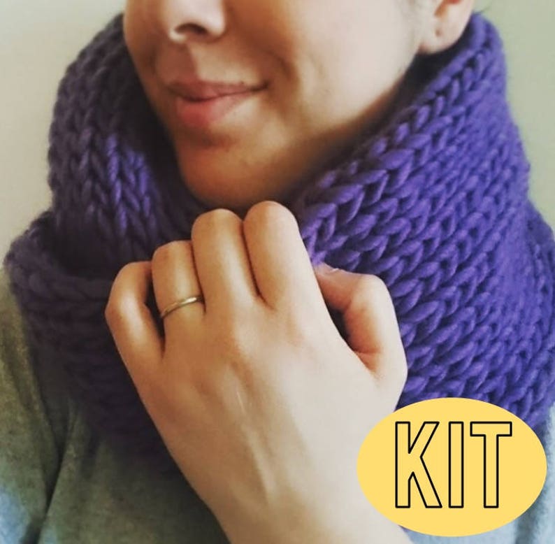 DIY Infinity Scarf Chunky Knitting Kit