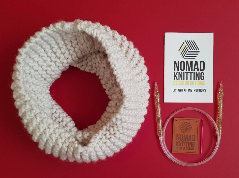 Super Simple Snood Knitting Pattern Instant PDF Download Etsy UK