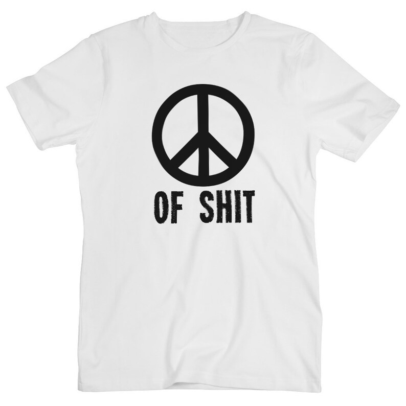 Frieden Zeichen lustige T Shirt schwarz Text Tik Tok Etsy