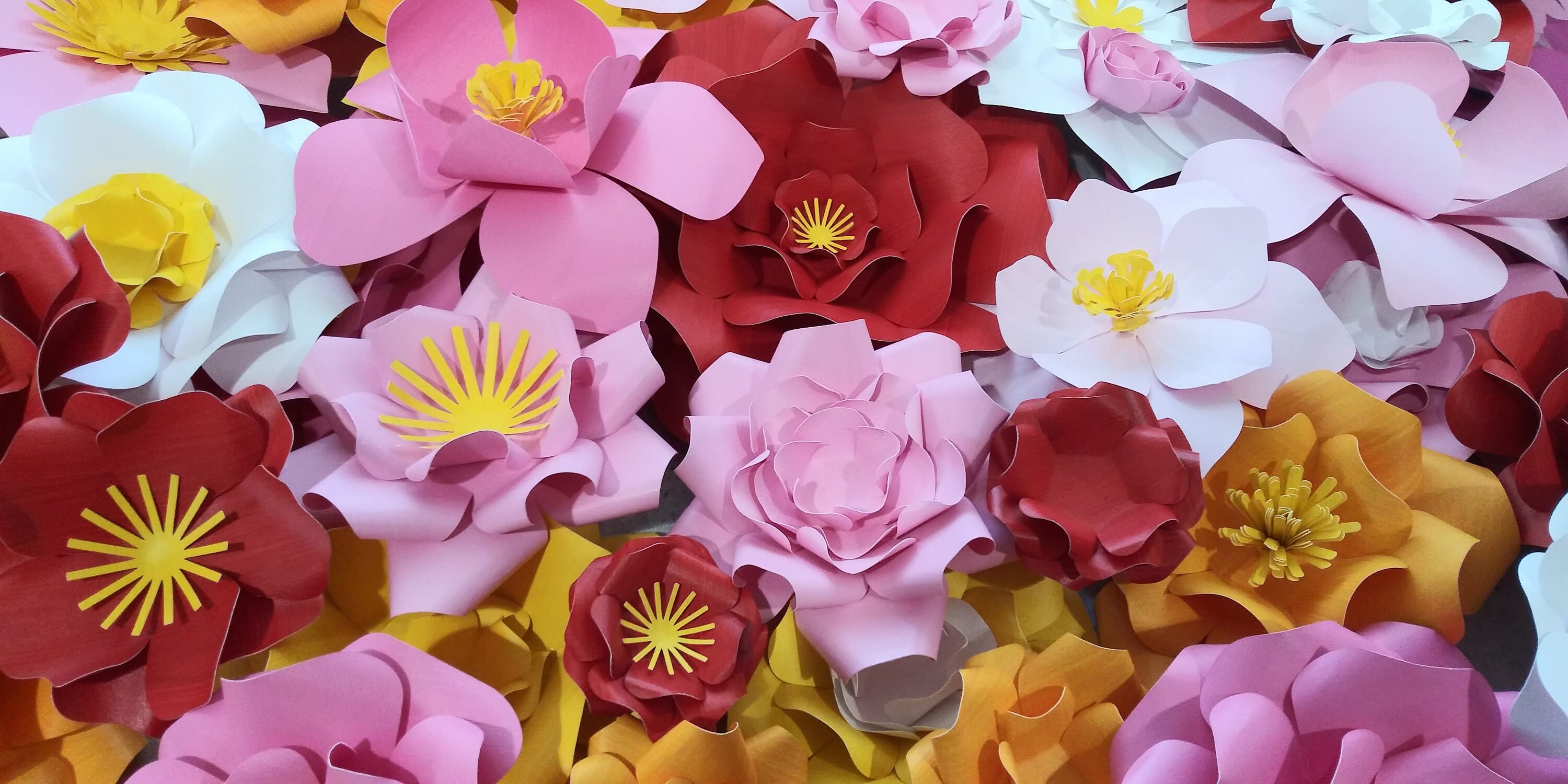 Assorted Paper Tropical Flowers 310 D.I.Y Etsy
