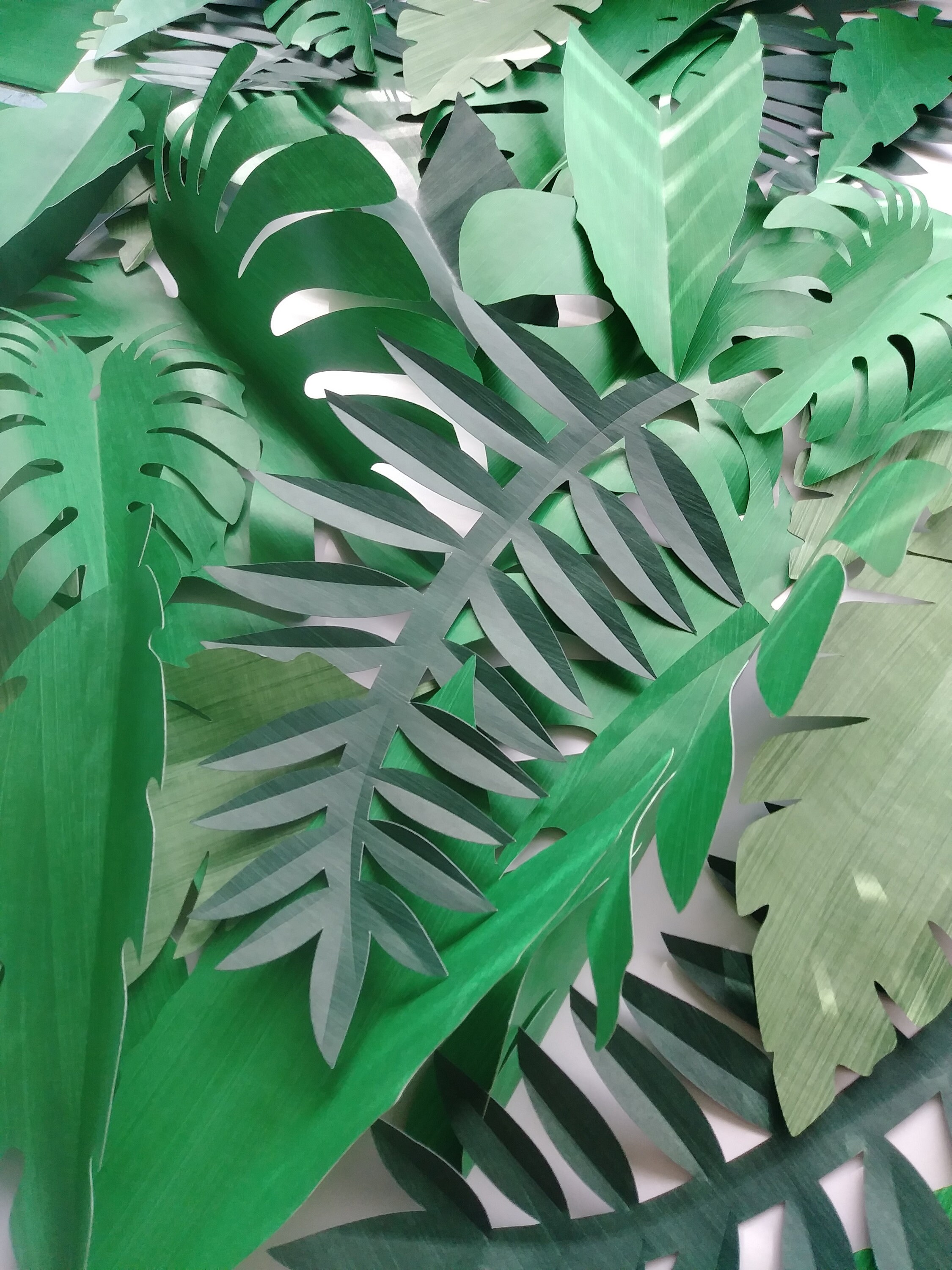 Tropical Leaves 30 Large Paper Jungle Safari Leaves DIY | Etsy